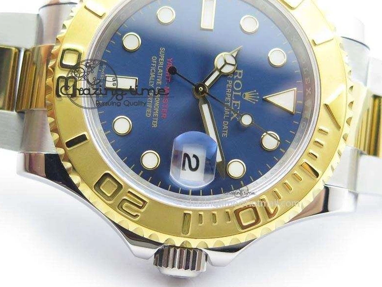 Yacht-Master Edition 116622 SS Bracelet YG Blue Best Dial JF A2836 On 0115